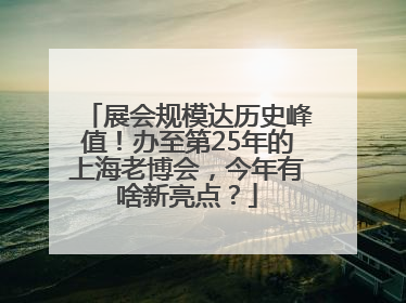 展会规模达历史峰值！办至第25年的上海老博会，今年有啥新亮点？