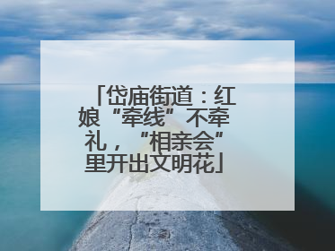 岱庙街道：红娘“牵线”不牵礼，“相亲会”里开出文明花