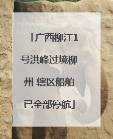 广西柳江1号洪峰过境柳州 辖区船舶已全部停航