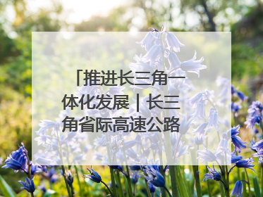推进长三角一体化发展｜长三角省际高速公路网加快成型