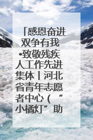 感恩奋进 双争有我•致敬残疾人工作先进集体丨河北省青年志愿者中心（“小橘灯”助残接力计划实施团队）：用温暖陪伴，守护特殊孩子成长