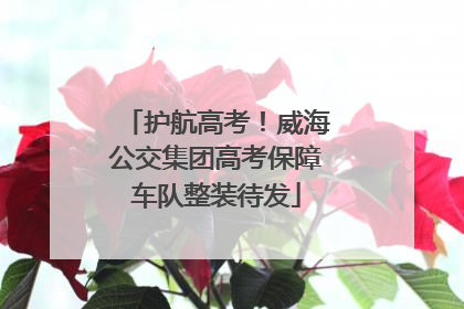 护航高考！威海公交集团高考保障车队整装待发