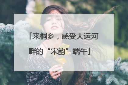 来桐乡，感受大运河畔的“宋韵”端午