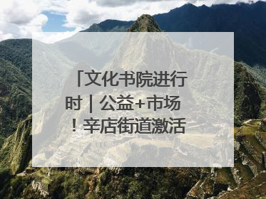 文化书院进行时｜公益+市场！辛店街道激活社区新动能