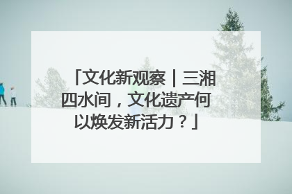文化新观察｜三湘四水间，文化遗产何以焕发新活力？