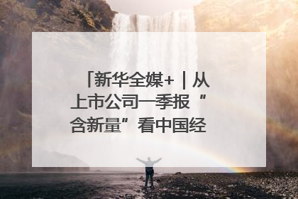 新华全媒+｜从上市公司一季报“含新量”看中国经济发展向“新”
