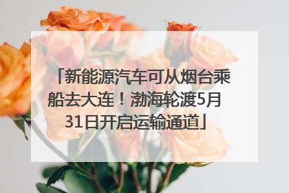 新能源汽车可从烟台乘船去大连！渤海轮渡5月31日开启运输通道