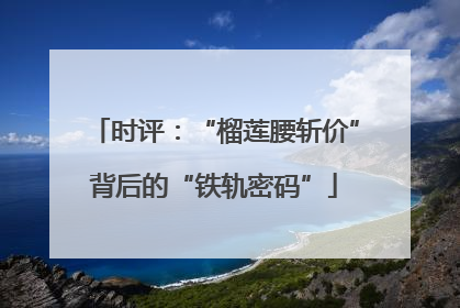 时评：“榴莲腰斩价”背后的“铁轨密码”
