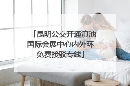 昆明公交开通滇池国际会展中心内外环免费接驳专线