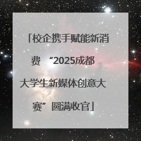 校企携手赋能新消费 “2025成都大学生新媒体创意大赛”圆满收官
