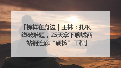 榜样在身边｜王林：扎根一线破难题，25天拿下聊城西站钢连廊“硬核”工程