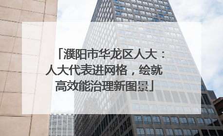 濮阳市华龙区人大：人大代表进网格，绘就高效能治理新图景