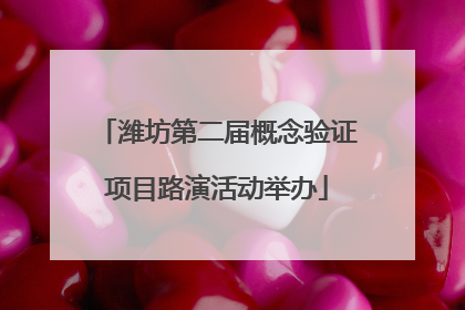 潍坊第二届概念验证项目路演活动举办