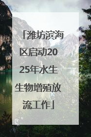 潍坊滨海区启动2025年水生生物增殖放流工作