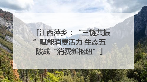江西萍乡：“三链共振”赋能消费活力 生态五陂成“消费新枢纽”