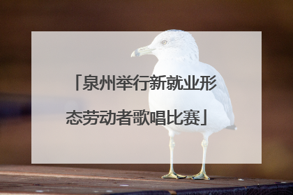 泉州举行新就业形态劳动者歌唱比赛
