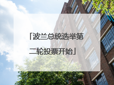 波兰总统选举第二轮投票开始