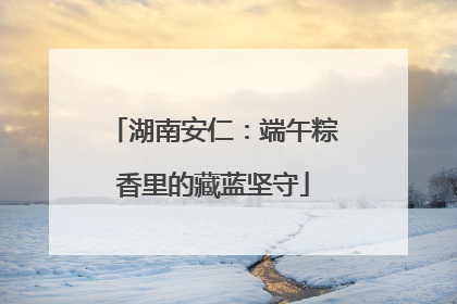 湖南安仁：端午粽香里的藏蓝坚守