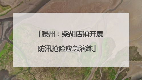 滕州：柴胡店镇开展防汛抢险应急演练