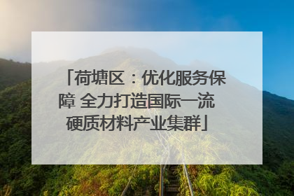 荷塘区：优化服务保障 全力打造国际一流硬质材料产业集群