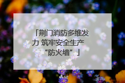 荆门消防多维发力 筑牢安全生产“防火墙”