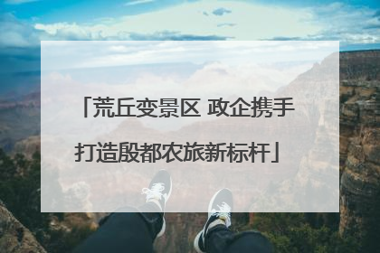 荒丘变景区 政企携手打造殷都农旅新标杆
