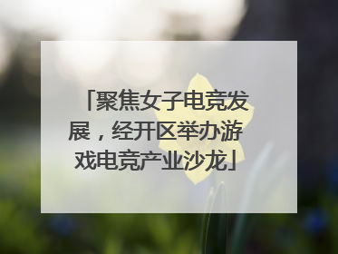 聚焦女子电竞发展，经开区举办游戏电竞产业沙龙