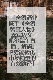 舍得酒业携手《舍得智慧人物》嘉宾埃文·凯尔端午直播，解码IP势能转化市场销量的有效路径