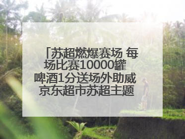 苏超燃爆赛场 每场比赛10000罐啤酒1分送场外助威 京东超市苏超主题会场上线