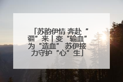 苏韵伊情 奔赴“疆”来丨变“输血”为“造血” 苏伊接力守护“心”生