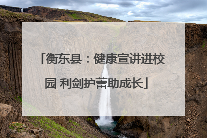 衡东县：健康宣讲进校园 利剑护蕾助成长