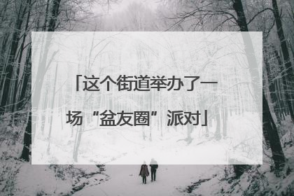 这个街道举办了一场“盆友圈”派对