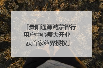 贵阳通源鸿蒙智行用户中心盛大开业 获首家尊界授权