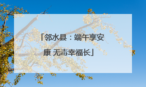 邻水县：端午享安康 无毒幸福长