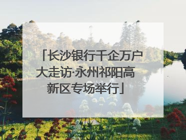 长沙银行千企万户大走访·永州祁阳高新区专场举行