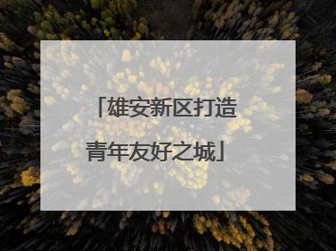 雄安新区打造青年友好之城