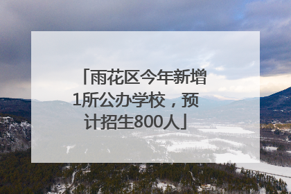 雨花区今年新增1所公办学校，预计招生800人