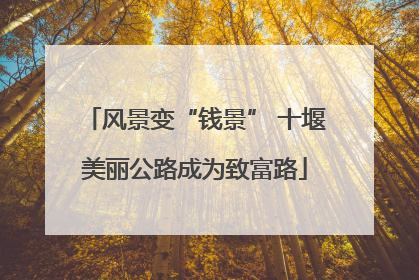 风景变“钱景” 十堰美丽公路成为致富路