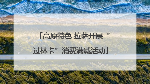 高原特色 拉萨开展“过林卡”消费满减活动