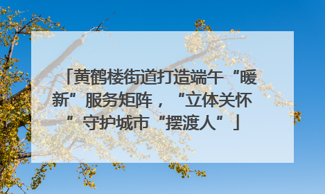 黄鹤楼街道打造端午“暖新”服务矩阵，“立体关怀”守护城市“摆渡人”