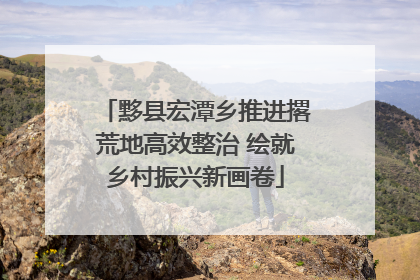 黟县宏潭乡推进撂荒地高效整治 绘就乡村振兴新画卷