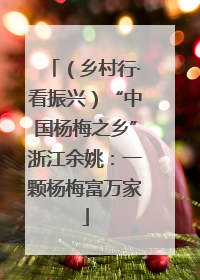 （乡村行·看振兴）“中国杨梅之乡”浙江余姚：一颗杨梅富万家