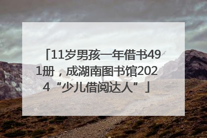 11岁男孩一年借书491册，成湖南图书馆2024“少儿借阅达人”