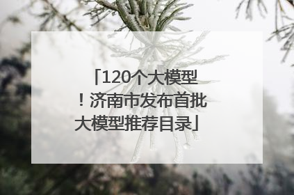 120个大模型！济南市发布首批大模型推荐目录