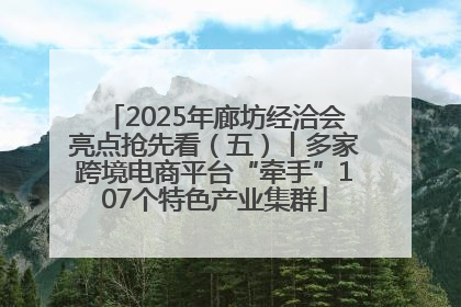 2025年廊坊经洽会亮点抢先看（五）丨多家跨境电商平台“牵手”107个特色产业集群