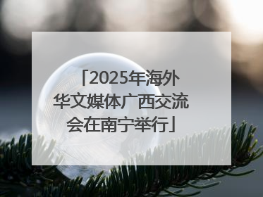 2025年海外华文媒体广西交流会在南宁举行