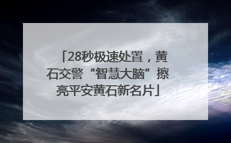 28秒极速处置，黄石交警“智慧大脑”擦亮平安黄石新名片