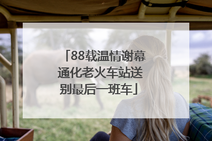 88载温情谢幕 通化老火车站送别最后一班车