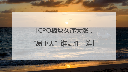 CPO板块久违大涨，“易中天”谁更胜一筹