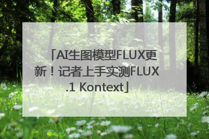 AI生图模型FLUX更新！记者上手实测FLUX.1 Kontext